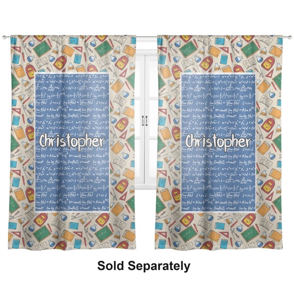 Math Lesson Sheer Curtains