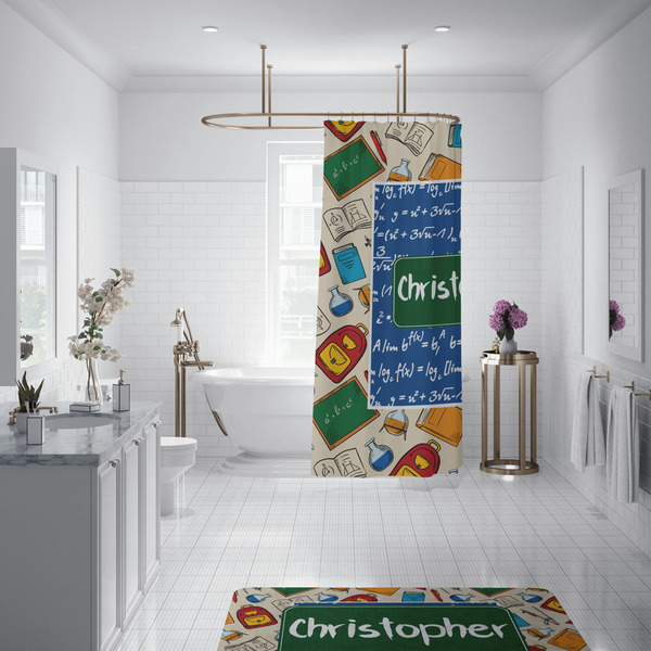 Math Lesson Shower Curtain - Custom Size