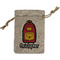 Math Lesson Small Burlap Gift Bag - Front
