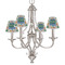 Math Lesson Small Chandelier Shade - LIFESTYLE (on chandelier)