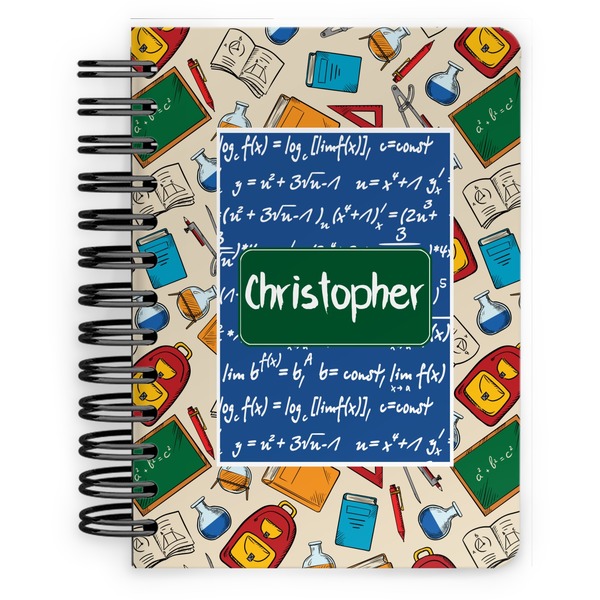 Custom Math Lesson Spiral Notebook - 5x7 w/ Name or Text