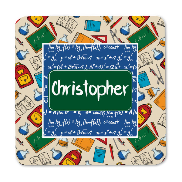 Math Lesson Square Fridge Magnet - FRONT