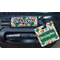 Math Lesson Square Luggage Tag & Handle Wrap - In Context