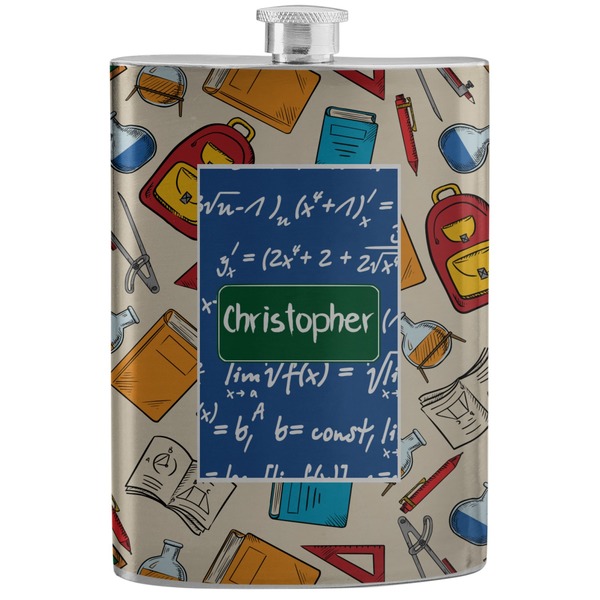Custom Math Lesson Stainless Steel Flask (Personalized)