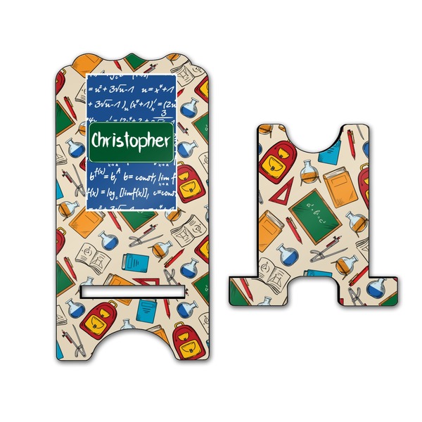 Math Lesson Stylized Phone Stand - Front & Back - Large