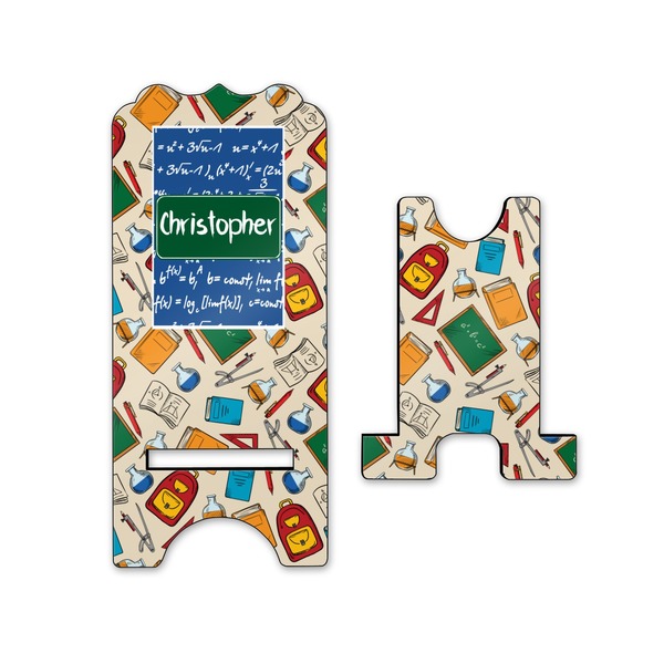 Math Lesson Stylized Phone Stand - Front & Back - Small
