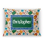 Math Lesson Rectangular Throw Pillow Case (Personalized)