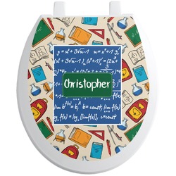 Math Lesson Toilet Seat Decal - Round (Personalized)