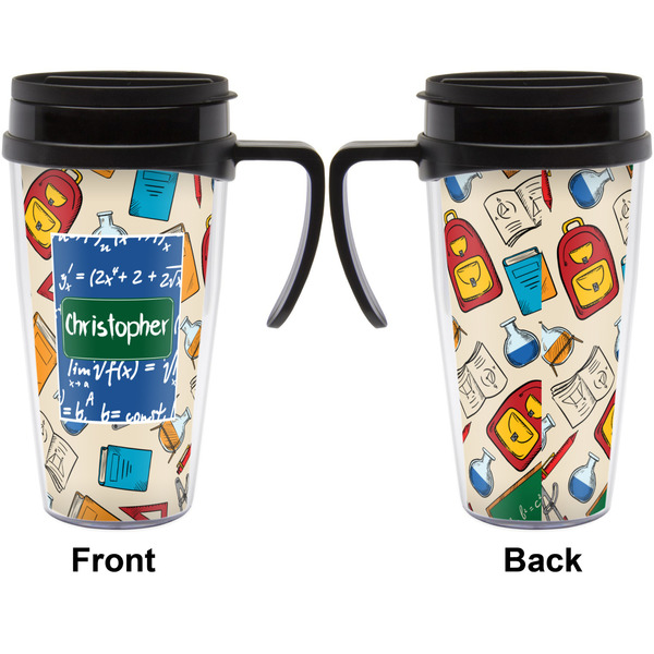 Math Lesson Travel Mug with Black Handle - Approval