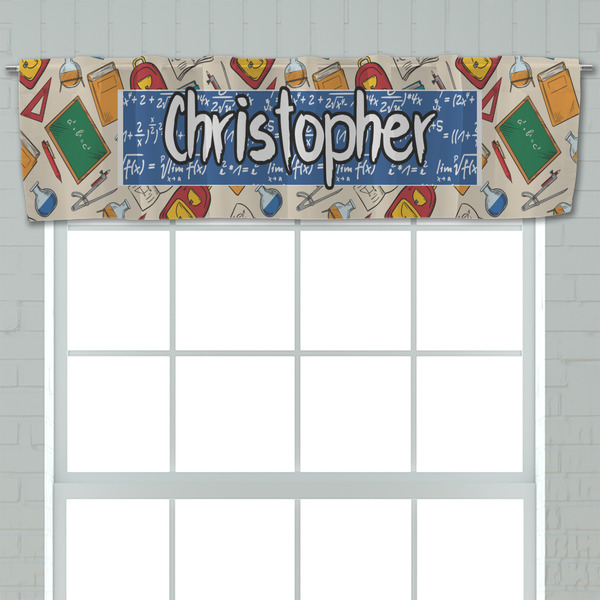 Math Lesson Valance - Closeup on window