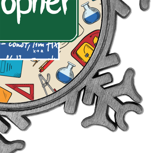 Math Lesson Vintage Snowflake - Detail