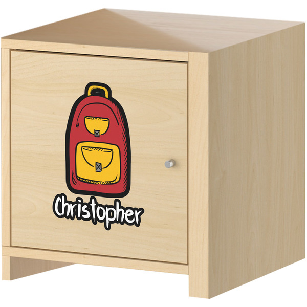 Math Lesson Wall Graphic on Wooden Cabinet