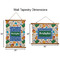 Math Lesson Wall Hanging Tapestries - Parent/Sizing