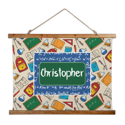 Math Lesson Wall Hanging Tapestry - Wide (Personalized)