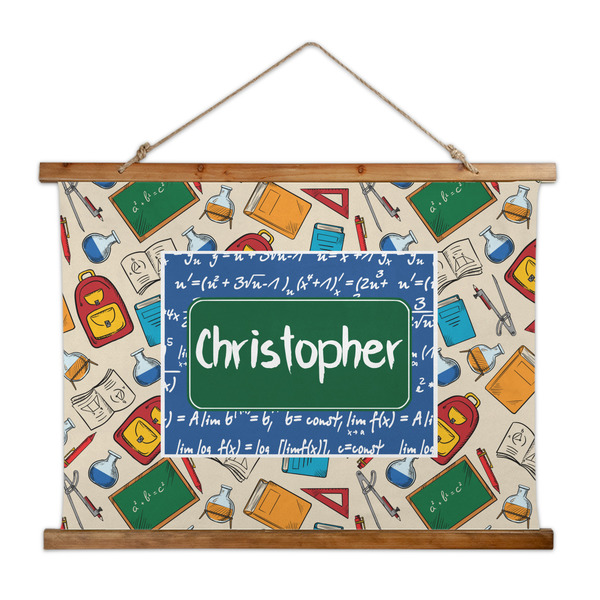 Custom Math Lesson Wall Hanging Tapestry - Wide (Personalized)