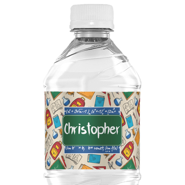 Custom Math Lesson Water Bottle Labels - Custom Sized (Personalized)