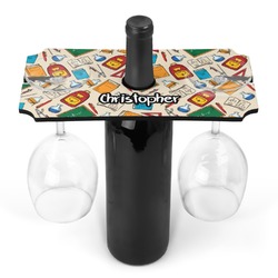 Math Lesson Wine Bottle & Glass Holder (Personalized)