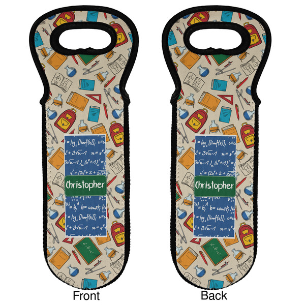Math Lesson Wine Tote Front & Back