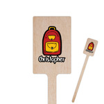 Math Lesson 6.25" Rectangle Wooden Stir Sticks - Single Sided (Personalized)