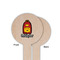 Math Lesson Wooden 6" Food Pick - Round - Single Sided - Front & Back