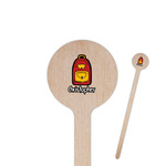 Math Lesson Round Wooden Stir Sticks (Personalized)