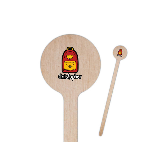 Custom Math Lesson Round Wooden Stir Sticks (Personalized)