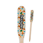 Math Lesson Paddle Wooden Food Picks - Single Sided (Personalized)