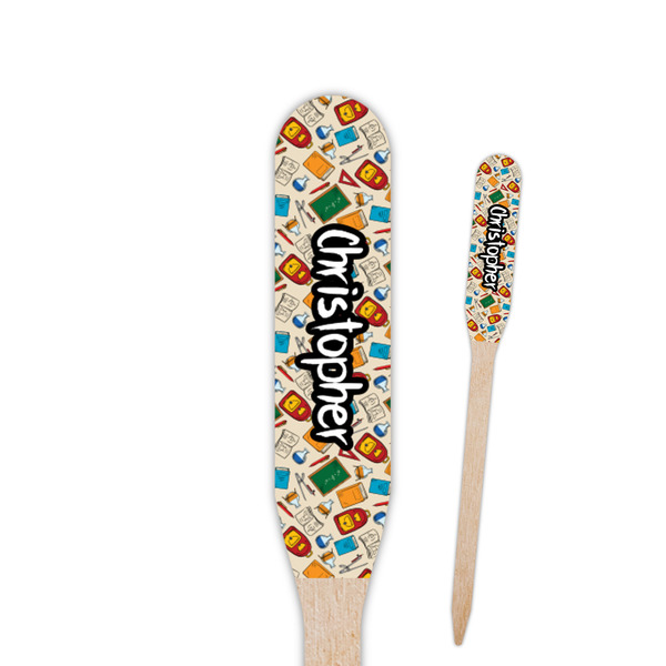 Custom Math Lesson Paddle Wooden Food Picks (Personalized)
