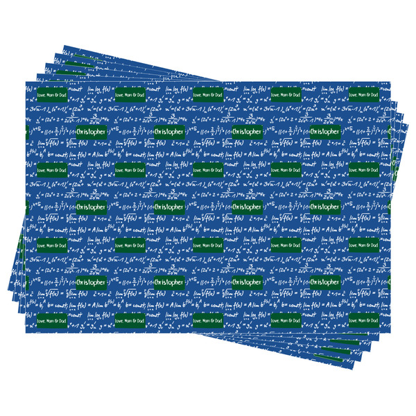 Math Lesson Wrapping Paper - Front & Back - Sheets Approval