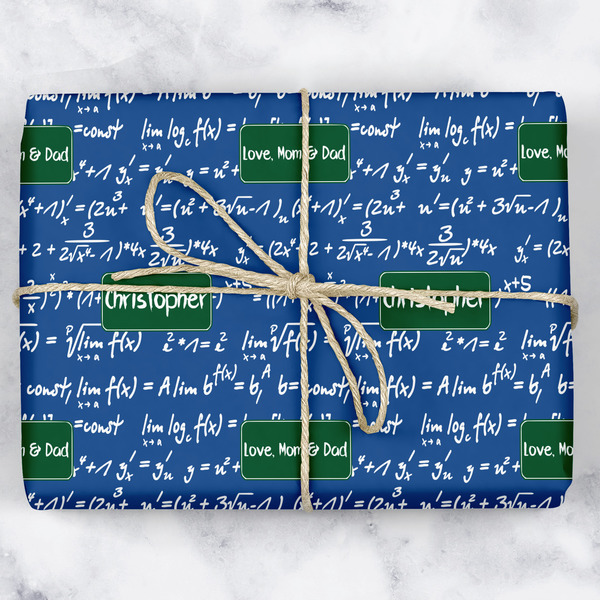 Custom Math Lesson Wrapping Paper (Personalized)