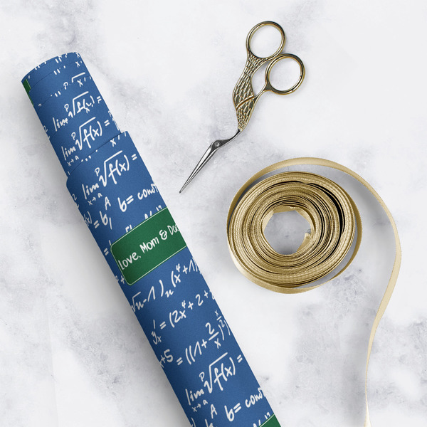 Math Lesson Wrapping Paper Roll - Matte - In Context