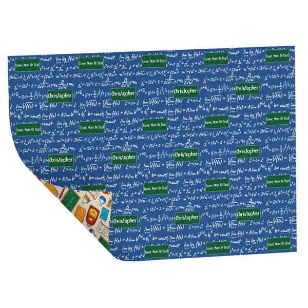 Custom Math Lesson Wrapping Paper Sheets - Double-Sided - 20" x 28" (Personalized)
