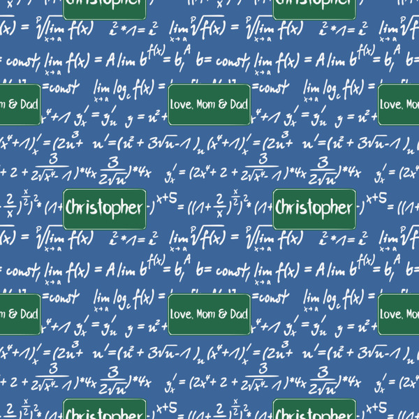Math Lesson Wrapping Paper Square