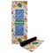 Math Lesson Yoga Mat with Black Rubber Back Full Print View