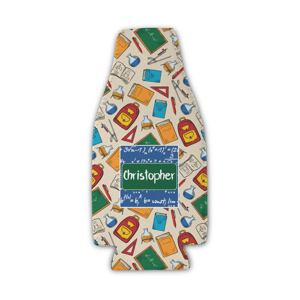 Math Lesson Zipper Bottle Cooler - Set of 4 - FRONT