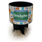 Math Lesson Black Beach Spiker Drink Holder (Personalized)