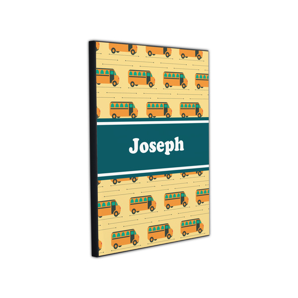 School Bus 11x14 Wood Print - Angle View