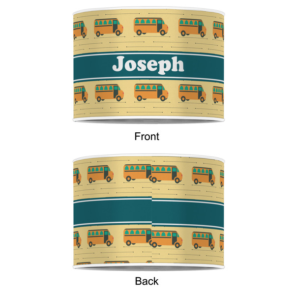 School Bus 12" Drum Lampshade - APPROVAL (Poly Film)