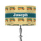 School Bus 12" Drum Lampshade - ON STAND (Fabric)