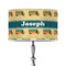 School Bus 12" Drum Lampshade - ON STAND (Poly Film)
