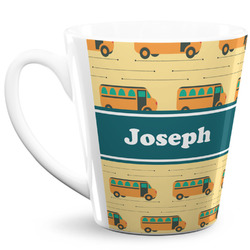 School Bus 12 Oz Latte Mug (Personalized)