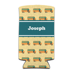 School Bus Can Cooler (tall 12 oz) (Personalized)