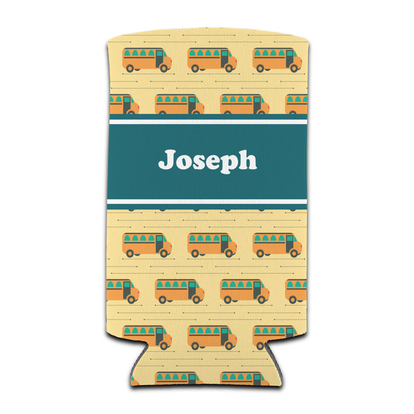 Custom School Bus Can Cooler (tall 12 oz) (Personalized)