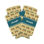 School Bus Can Cooler (tall 12 oz) - Set of 4 (Personalized)