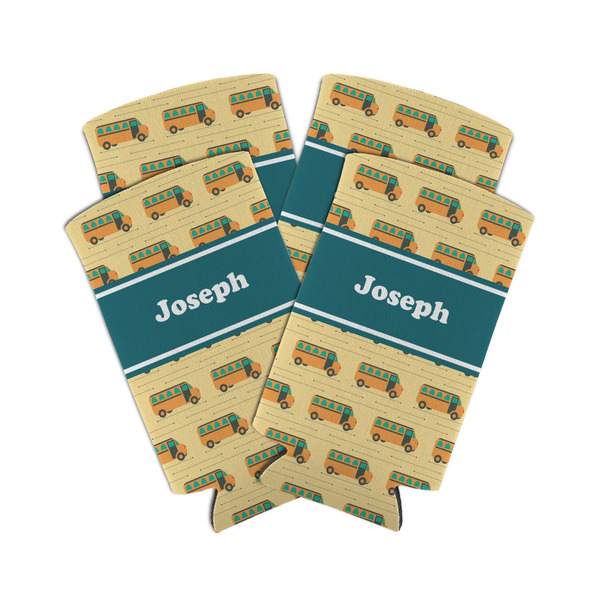 School Bus 12oz Tall Can Sleeve - Set of 4 - MAIN