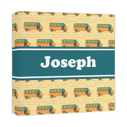 School Bus Canvas Print - 12x12 (Personalized)