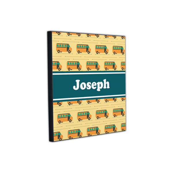 School Bus 12x12 Wood Print - Angle View