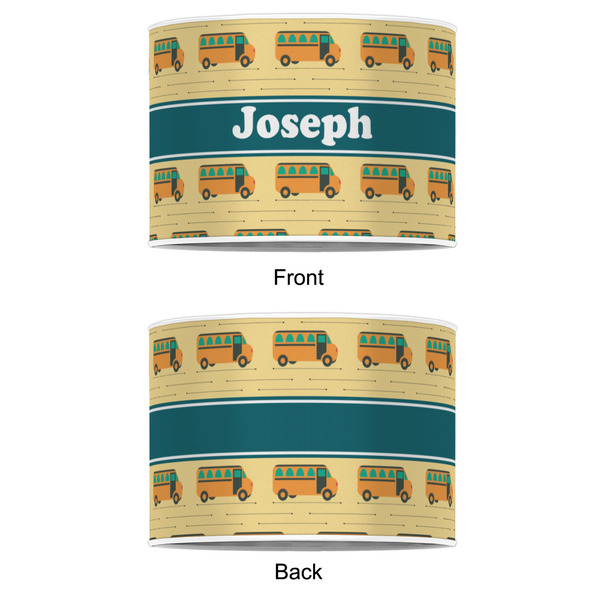 School Bus 16" Drum Lampshade - APPROVAL (Poly Film)