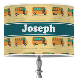 School Bus 16" Drum Lamp Shade - Poly-film (Personalized)