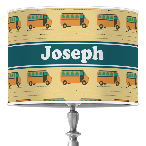 Custom School Bus Drum Lamp Shade (Personalized)